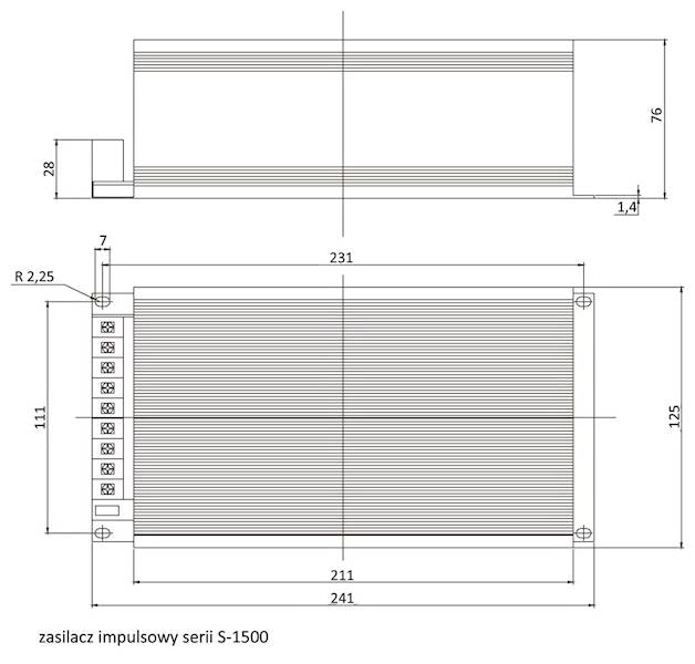 S-1500-80 zasilacz stabilizowanmy 80V 18,7A