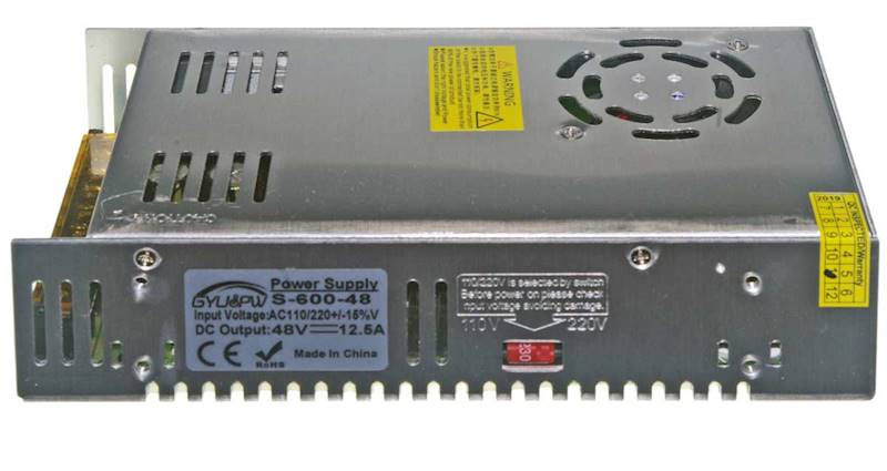 S-600-48 zasilacz stabilizowany 48V 12,5A