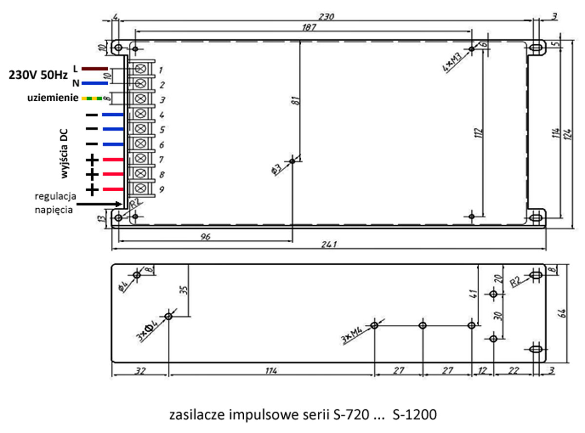 S-1000-24 zasilacz 24V 40A