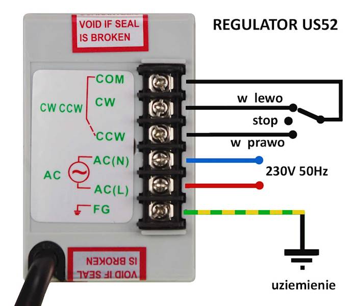 US52-15W regulator prędkości silnika indukcyjnego 15W