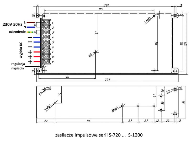 S-1200-70 zasilacz 70V, 17A