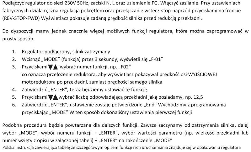 6IK370R-2 620obr/min 370W, 4,7N.m z wyjściem kontrolnym prędkości