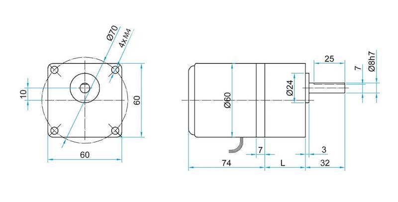 2IK6-25 50obr/min 6W 0,9N.m