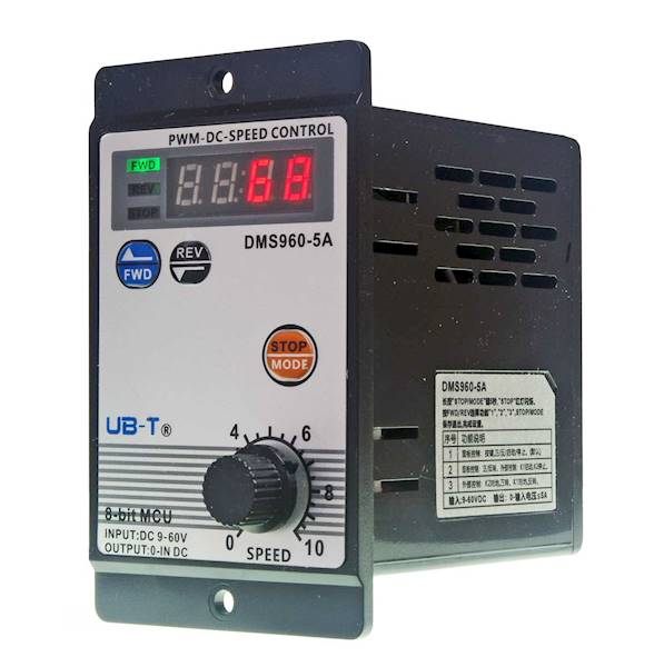 DMS960-A Regulator silnika prądu stałego do 12-60V 5A z wyświetlaczem cyfrowym 