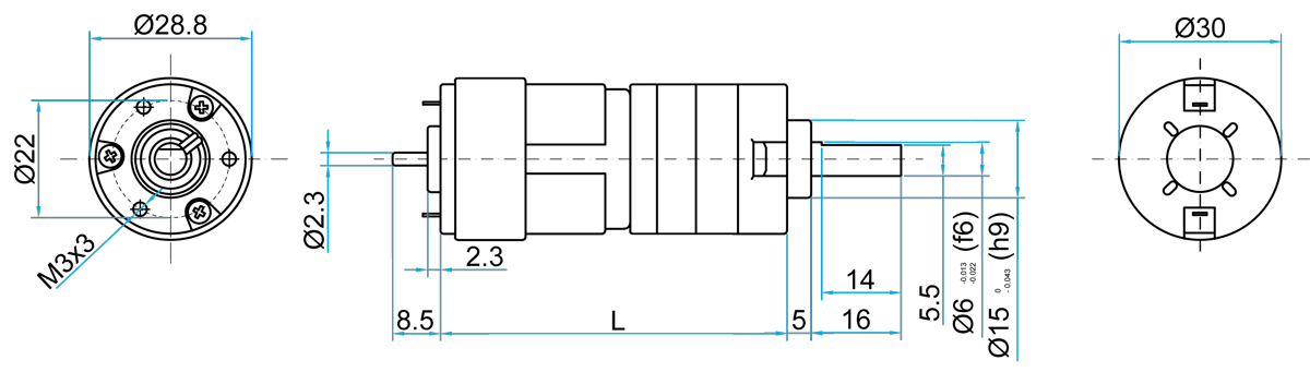 Silnik PS150.24.425 10obr/min 24V 2,5N.m