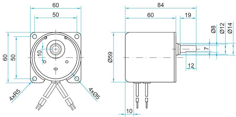 Silnik 59TYD-A 12R 12obr/min 230V