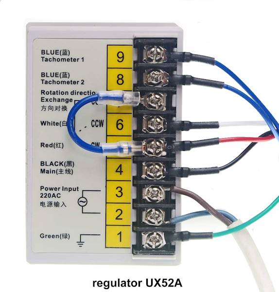 UX52A-90W  regulator silnika jednofazowego 230V 90W z wyświetlaczem