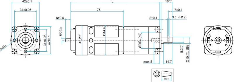 P205.12.625 6,3obr/min 12V 15W 9N.m