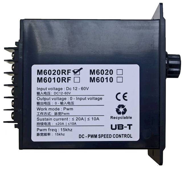 ZF4815RFD Regulator PWM silnika prądu stałego 12-48V 15A z wyświetlaczem