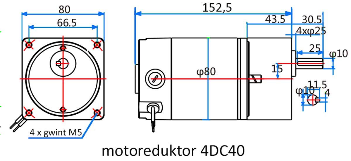 4DC40-24-3600-60  60obr/min 24V 40W