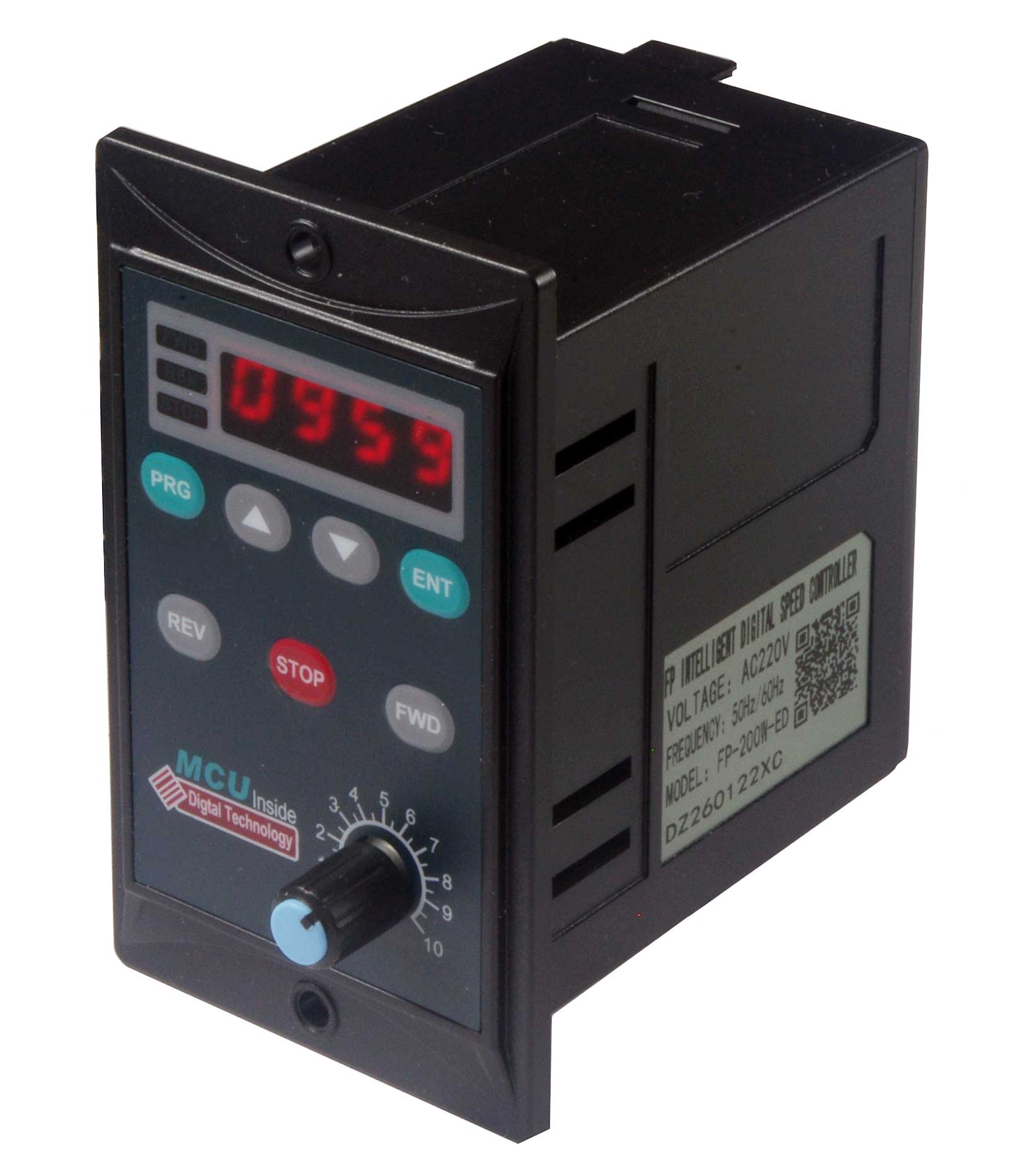 FP200W-ED regulator silnika jednofazowego 230V 200W z wyświetlaczem cyfrowym