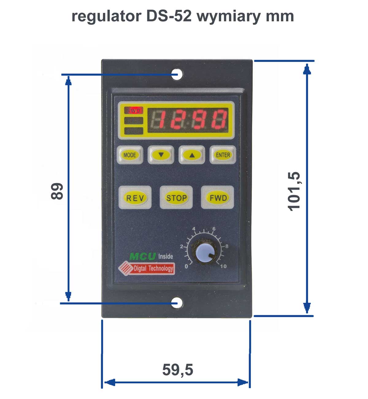 DF52-250  regulator silnika jednofazowego 230V 250W z wyświetlaczem
