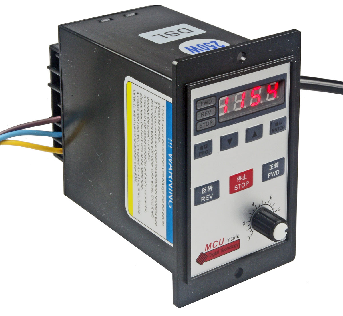 DSL250 regulator silnika jednofazowego 230V 250W z wyświetlaczem