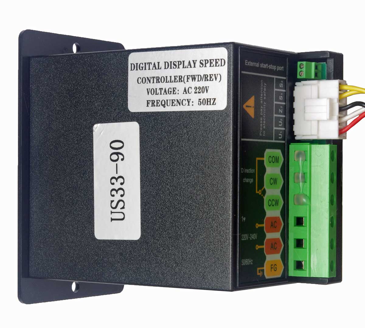 US33-370 regulator silnika jednofazowego 230V 370W z wyświetlaczem cyfrowym