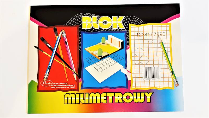 Blok milimetrowy A4 Protos