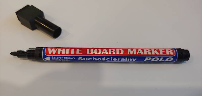 Marker Polo do tablic gąbka Kamet czarny