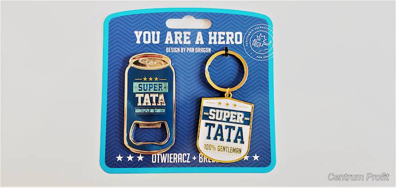 SET Otwieracz+Brelok My Hero Tata Pan Dragon