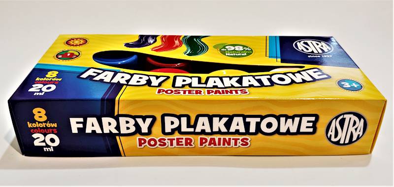 Farby plakatowe 8k. Astra 20ml
