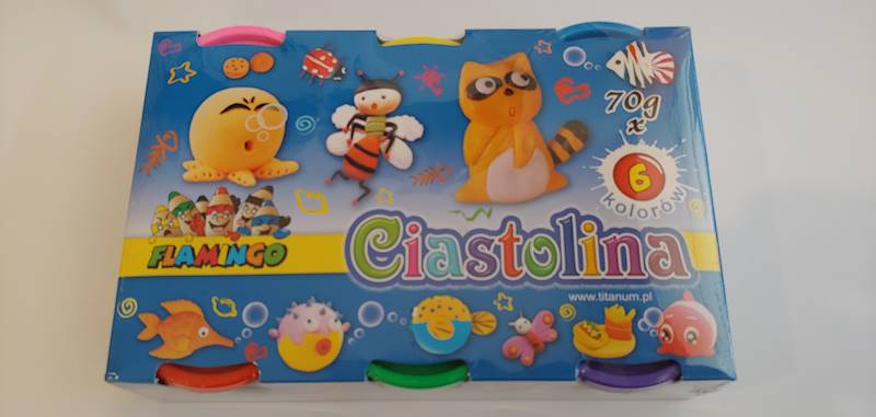 Ciastolina 6k. Flamingo 6x70g