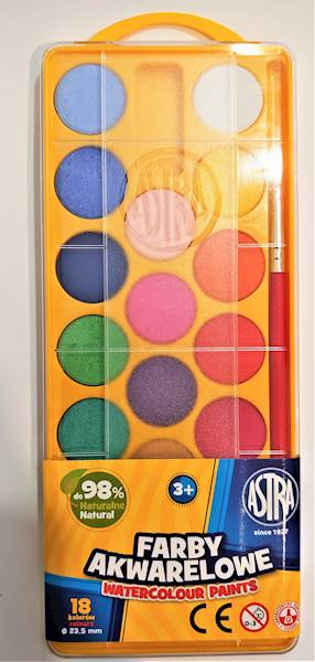 Farby akwarelowe 18k. Astra 23,5mm