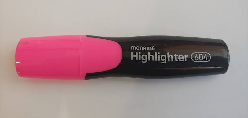 Zakreślacz Monami 604 różowy