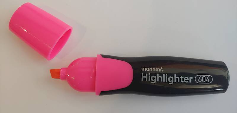 Zakreślacz Monami 604 różowy