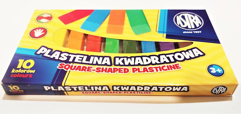 Plastelina 10k. kwadratowa Astra