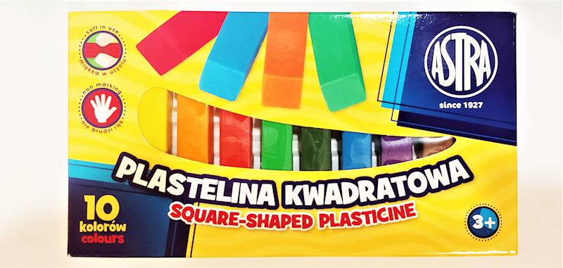 Plastelina 10k. kwadratowa Astra