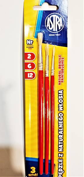Pędzle 3szt. Astra