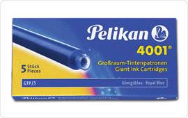 Naboje Pelikan długie niebieskie