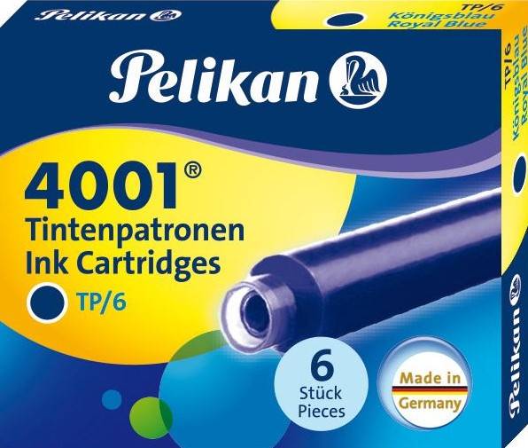 Naboje Pelikan 6 niebieskie
