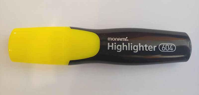 Zakreślacz Monami 604 żółty