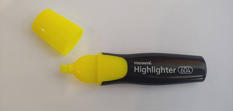 Zakreślacz Monami 604 żółty
