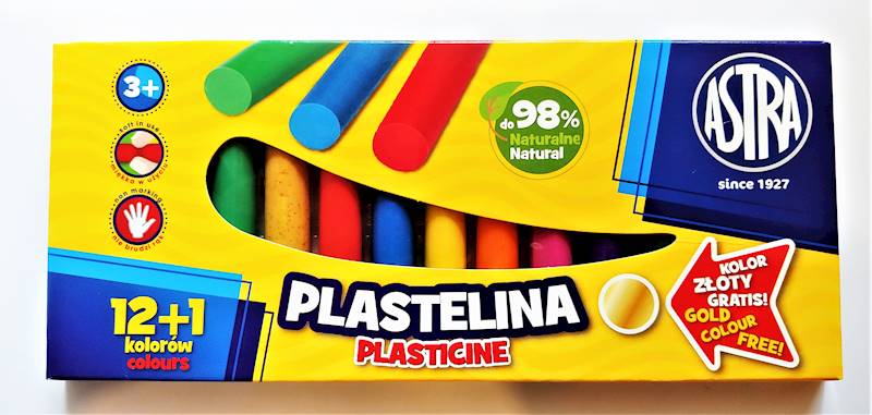 Plastelina 12+1k. Astra