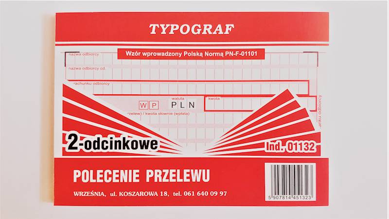 Polecenie przelewu 2odc. A6 