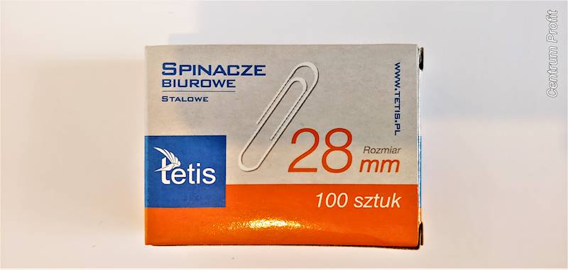 Spinacze 28mm Tetis GS140-B