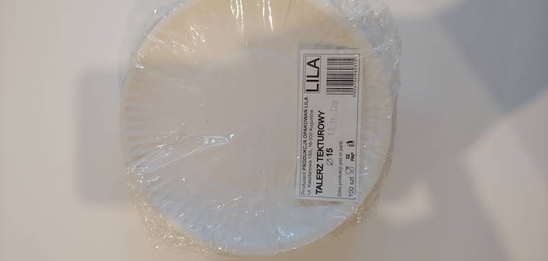 Talerz papierowy fi15cm 100szt. 