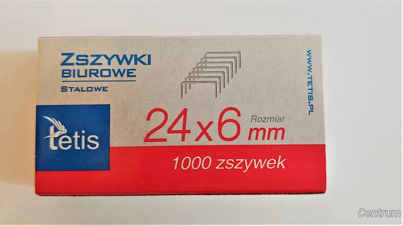 Zszywki 24/6 GZ-101A Tetis