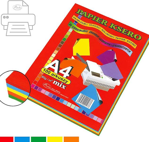 Papier ksero 100 A4 80g Intensive mix Protos