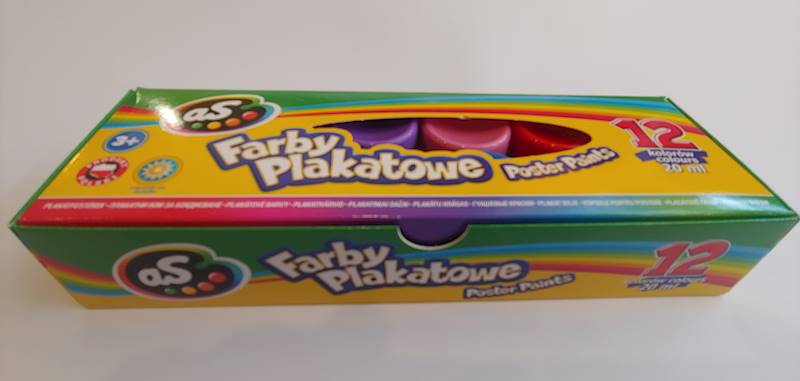 Farby plakatowe 12k. AS