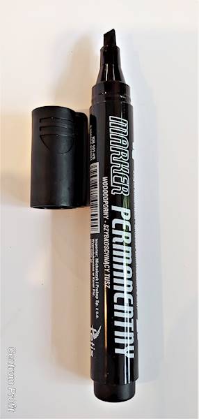 Marker KM101 Tetis czarny ścięty