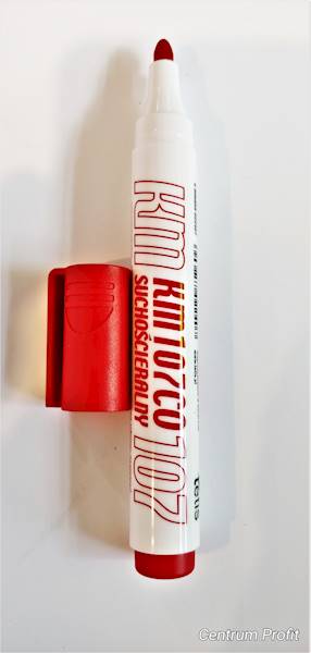 Marker KM107 red Tetis do tablic
