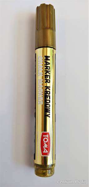 Marker kredowy TOMA złoty/srebrny