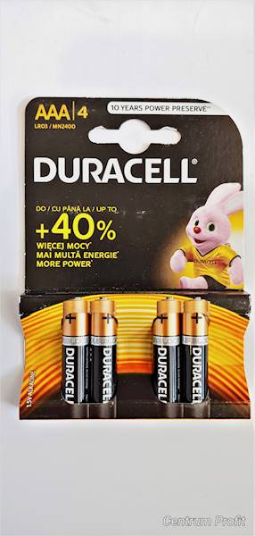Bateria LR3 AAA Duracell 