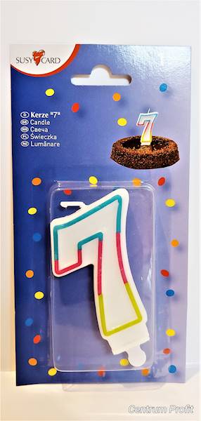 Świeczka 7 Herlitz nowa