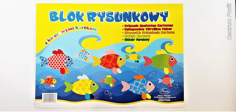 Blok rysunkowy A4 kolor Protos