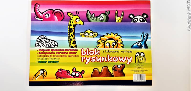 Blok rysunkowy A4 kolor Protos