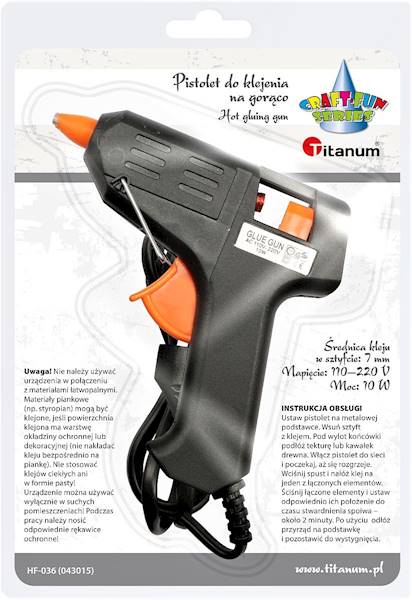 Pistolet na klej 10W Titanum