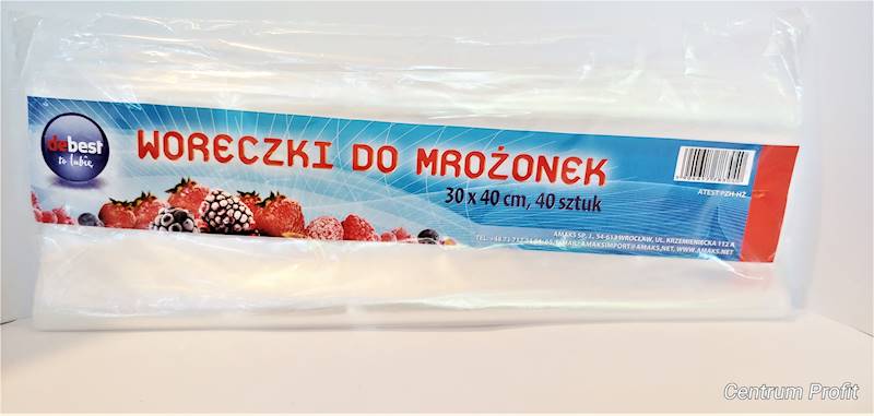 Woreczki na mrożonki 30x40