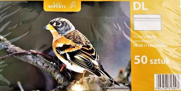 Koperta 50 DL SK białe